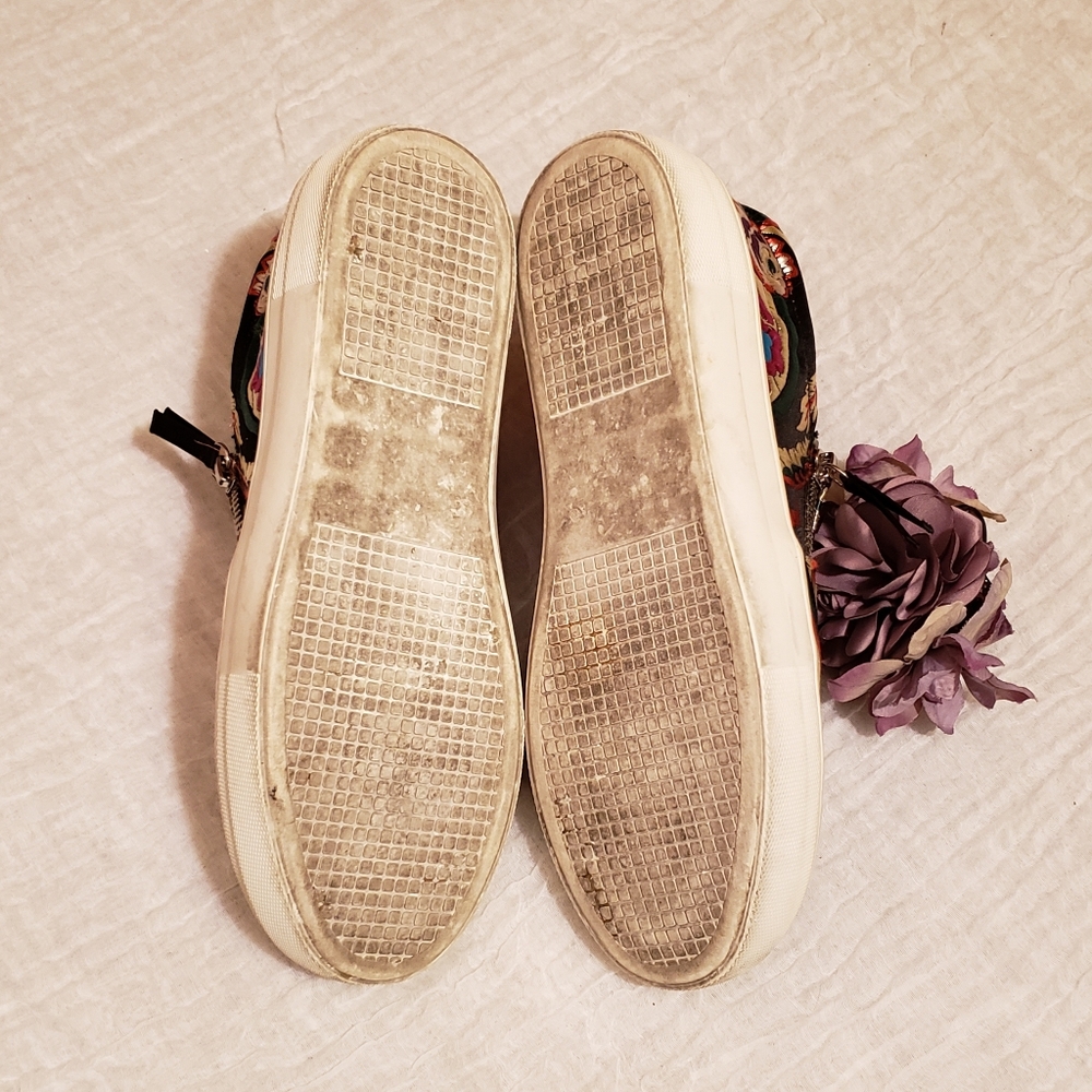 Steve Madden Geary Embroidered Sneakers sz 8 - Picture 10 of 14